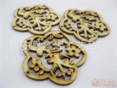 匠心獨運，點綴生活 XH廠家批發精美木制工藝品掛件DIY木牌